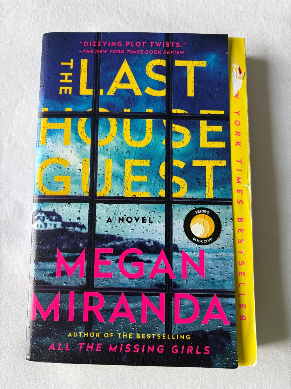 The Last House Guest by Megan Miranda - Blue & Pink Paperback Novel
